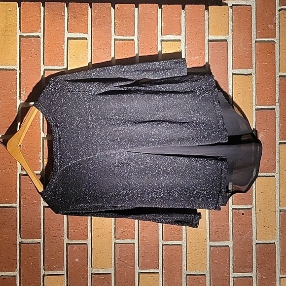 Verve Ami Black Sparkly Sweater, Size S - Picture 2 of 6